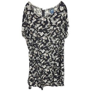 Torrid Black and White Graphic Dress